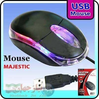 موس مجستیک چند رنگ USB